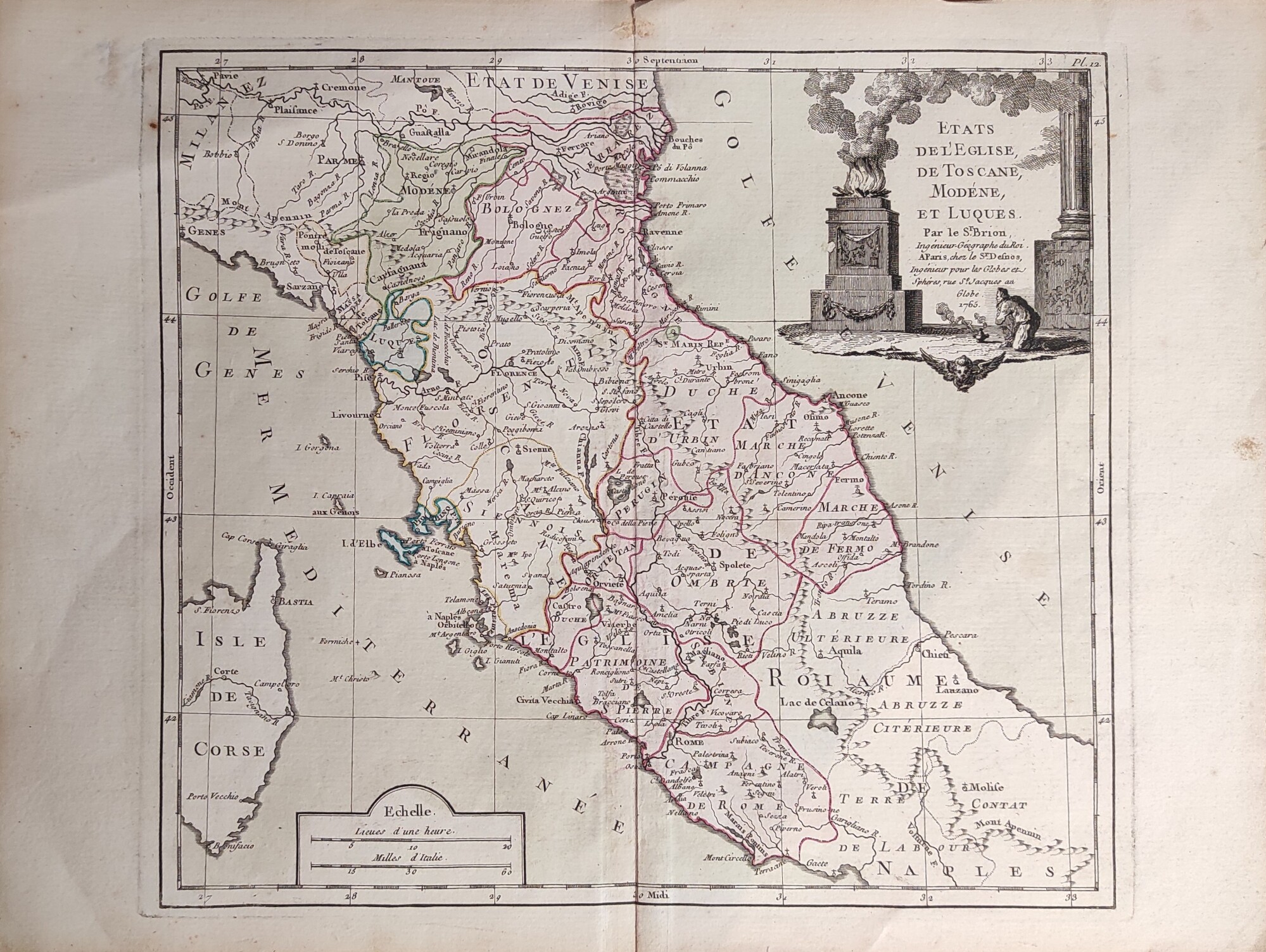 ETATS DEL'EGLISE, DE TOSCANE, MODENE, ET LUQUES
