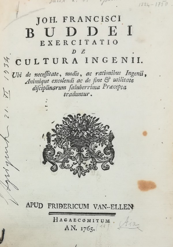 EXERCITATIO DE CULTURA INGENII