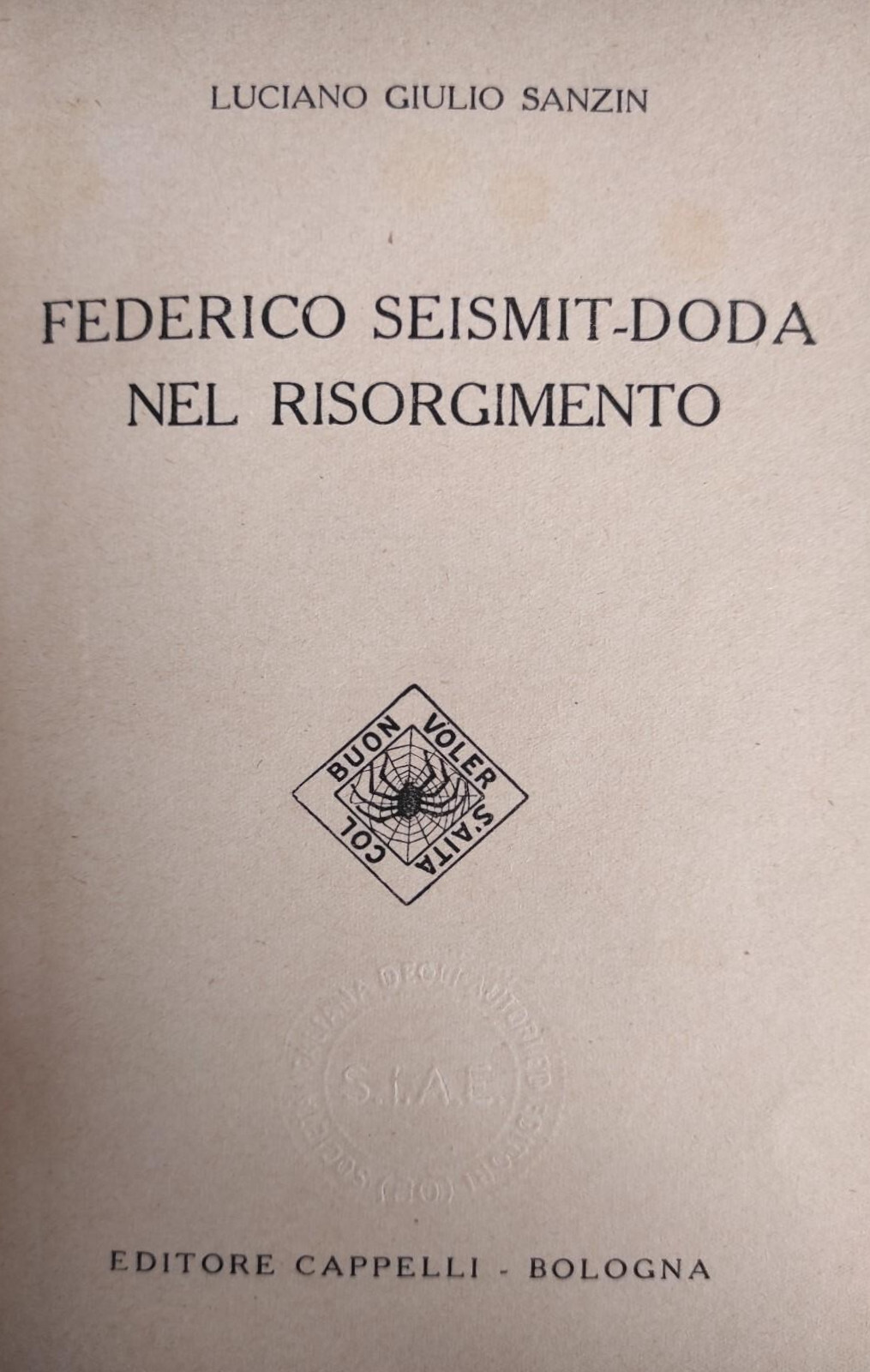 FEDERICO SEISMIT - DODA NEL RISORGIMENTO