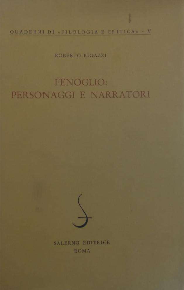 FENOGLIO. PERSONAGGI E NARRATORI