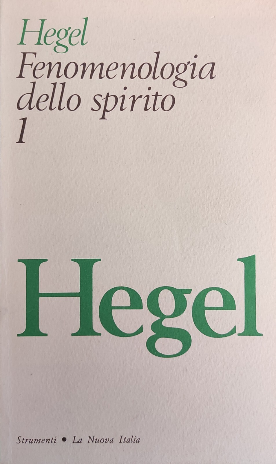 FENOMENOLOGIA DELLO SPIRITO