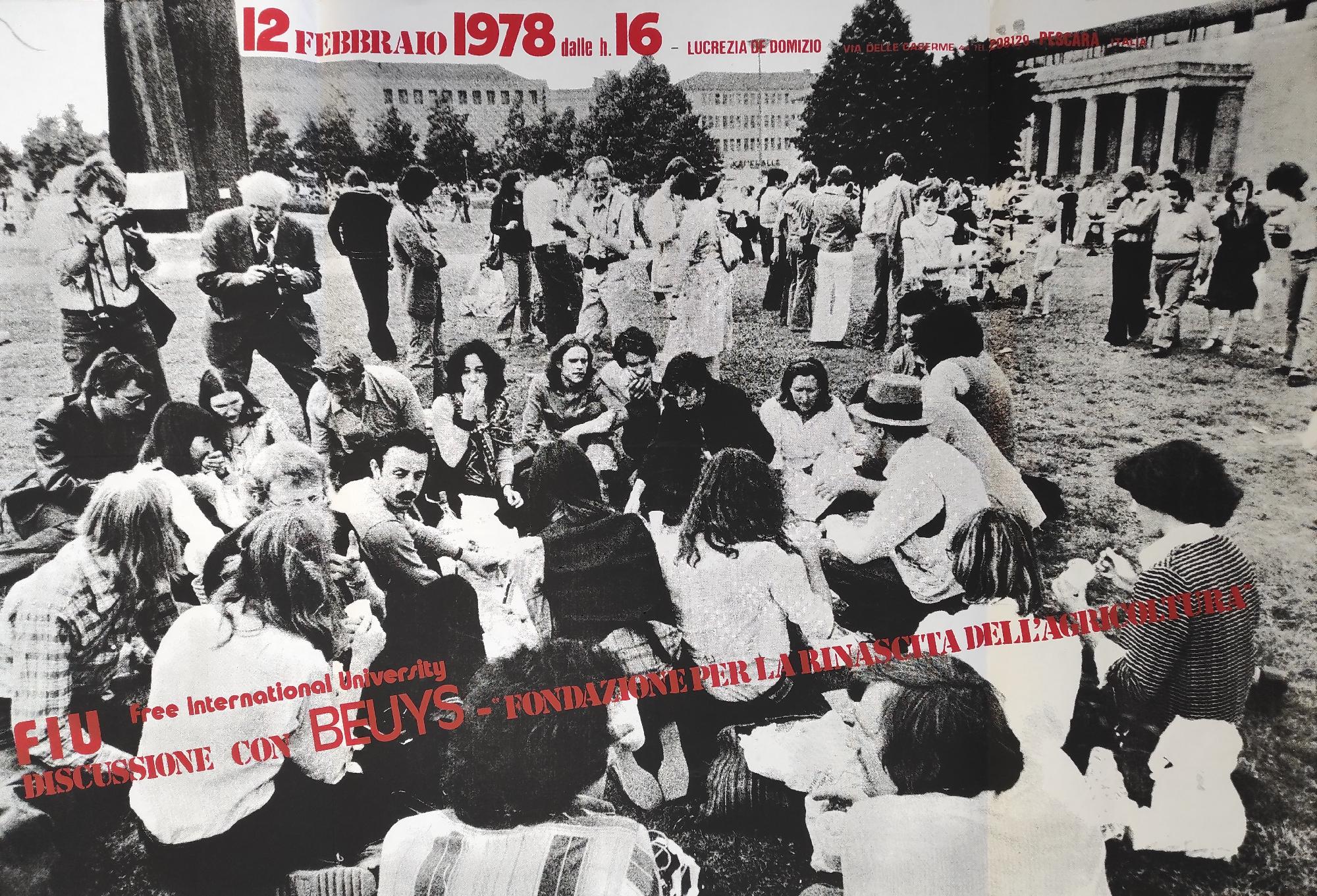 FIU - DISCUSSIONE CON BEUYS - FONDAZIONE PER LA RINASCITA …