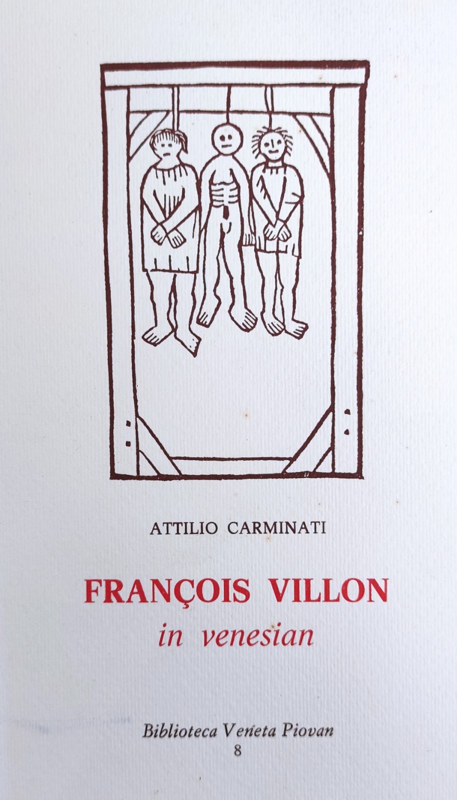 FRANCOIS VILLON. IN VENESIAN