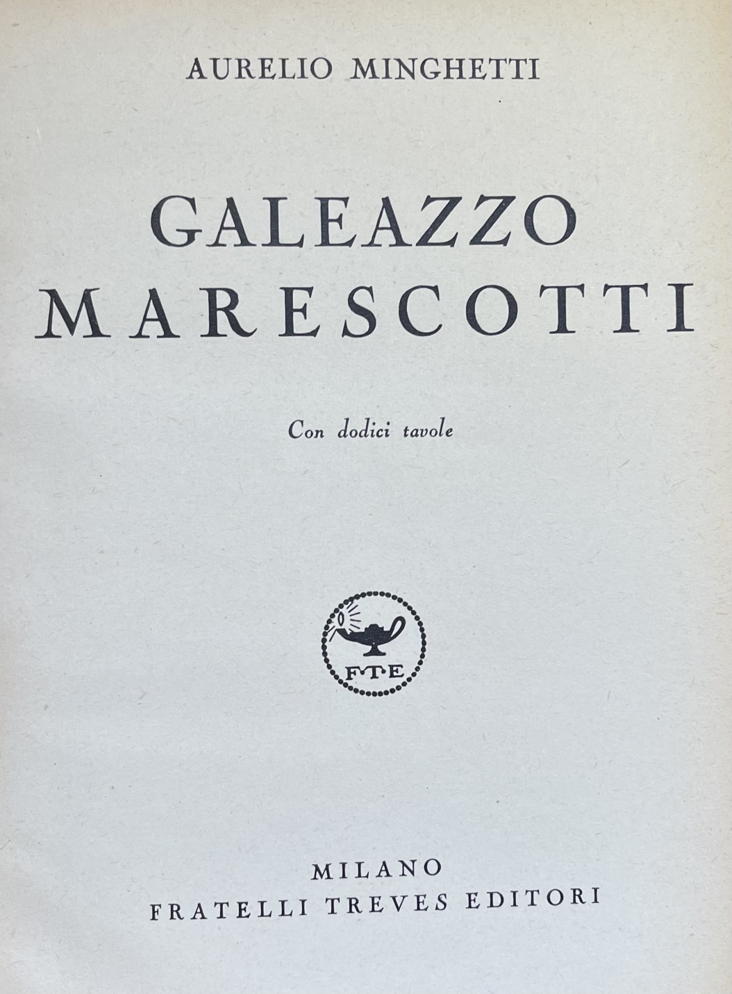 GALEAZZO MARESCOTTI