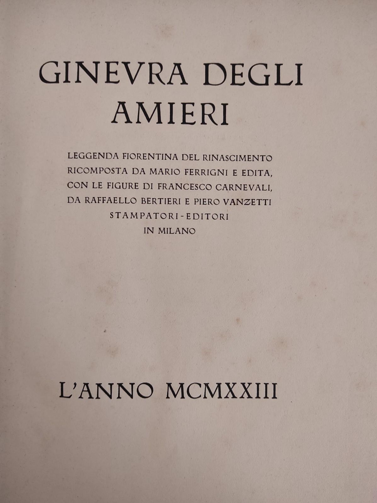 GINEVRA DEGLI AMIERI