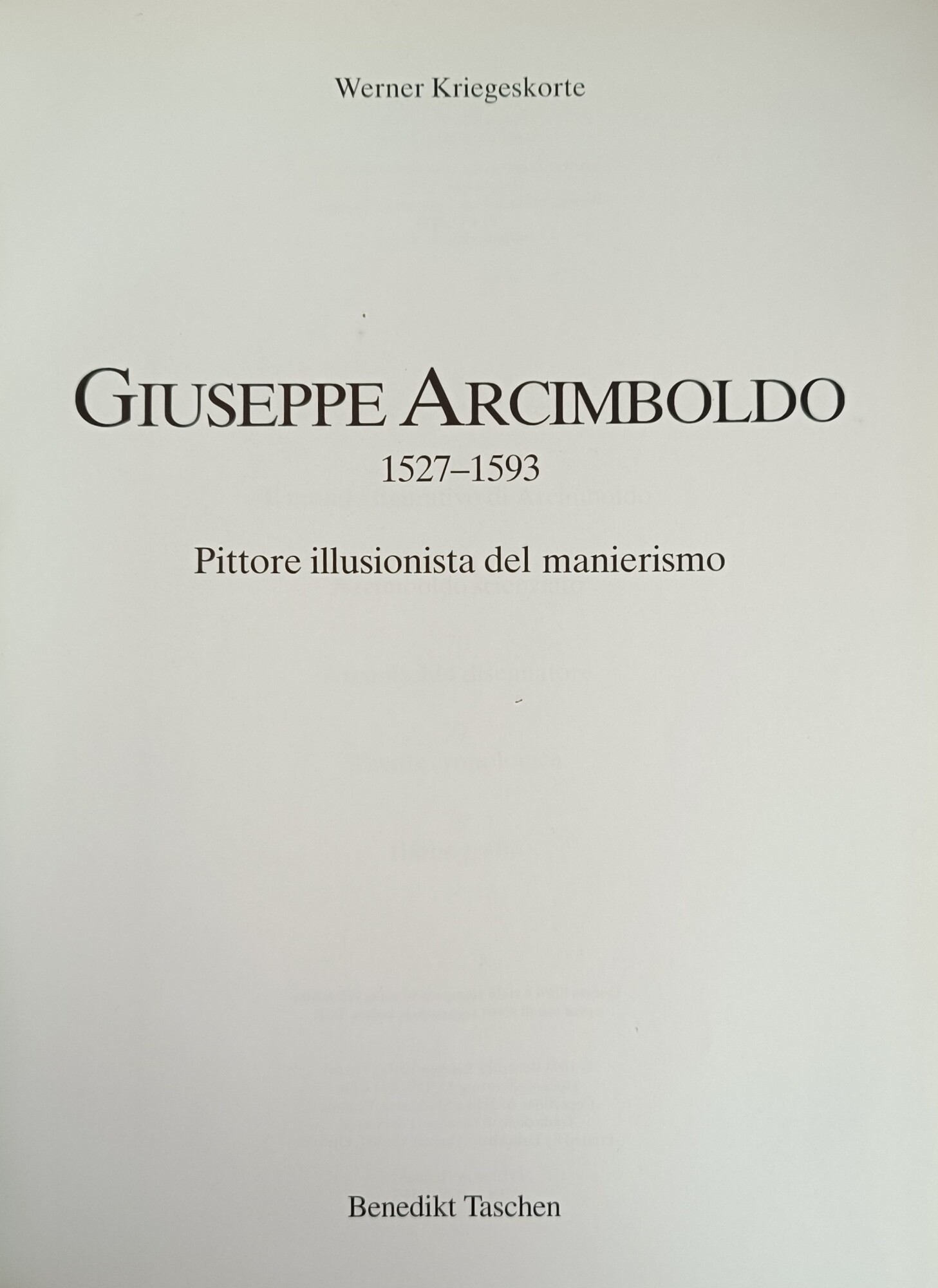 GIUSEPPE ARCIMBOLDO 1527 - 1593. PITTORE ILLUSIONISTA DEL MANIERISMO