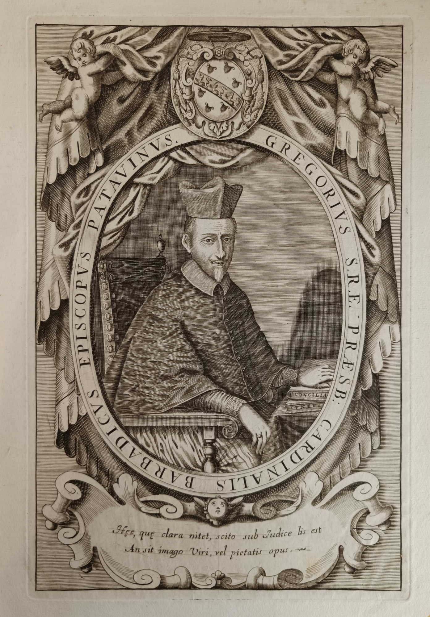 GREGORVS S.R.E. PRAESB. CARDINALIS BARBADICVS EPISCOPVS PATAVINVS