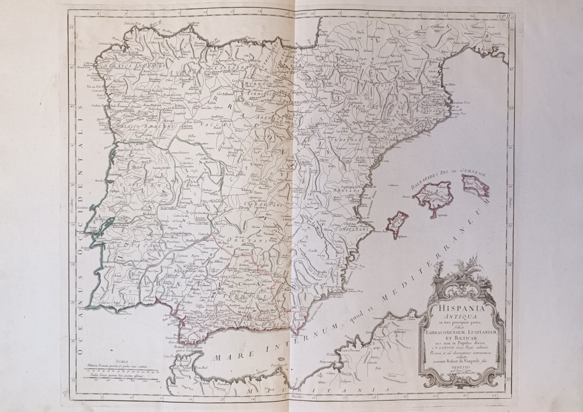 HISPANIA ANTIQUA IN TRES PRAECIPUAS PARTES, SCILICET TERRACONENSEM, LUSITANIAM, ET …