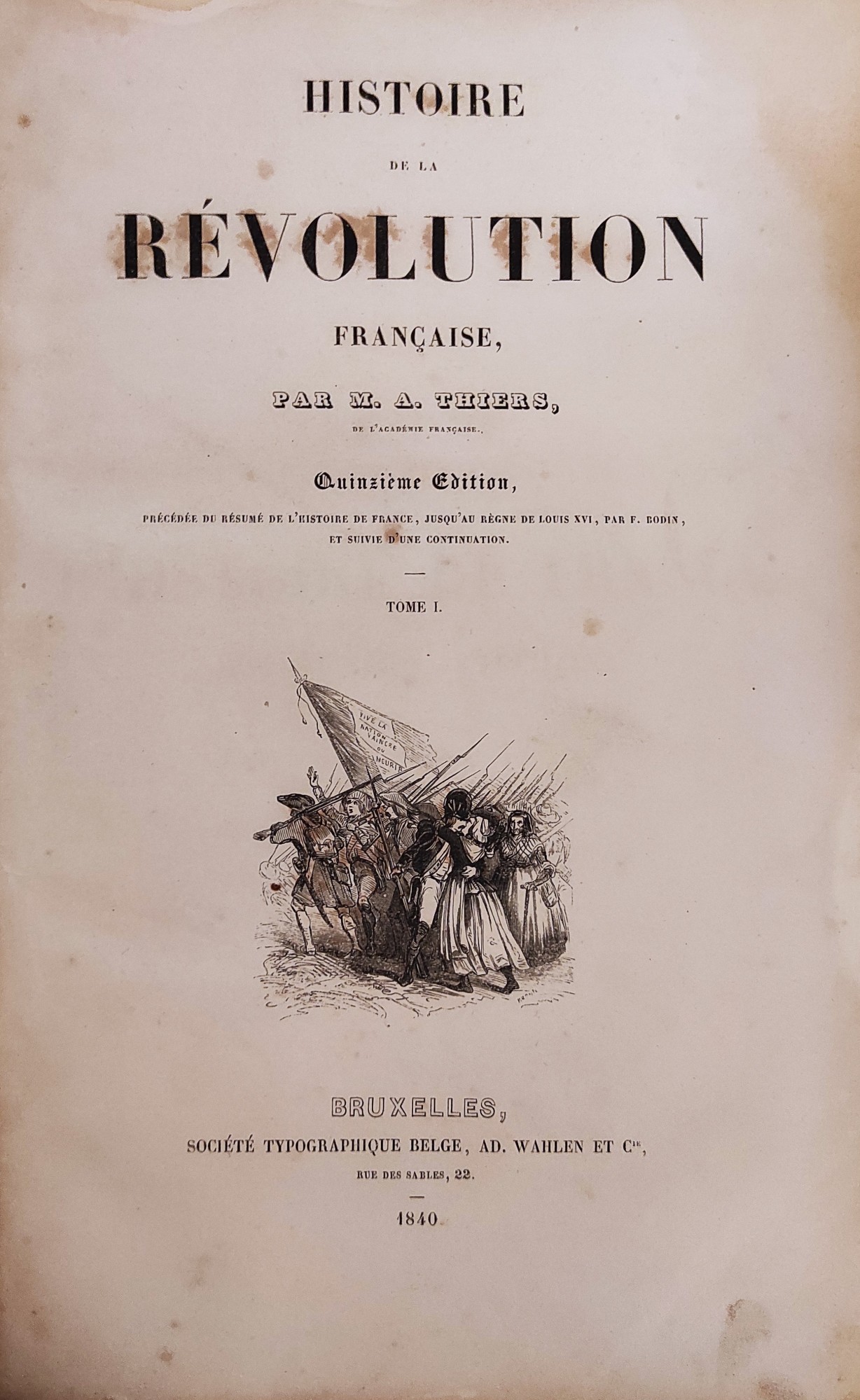 HISTOIRE DE LA RÉVOLUTION FRANÇAISE