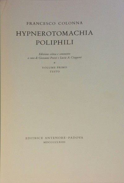 HYPNEROTOMACHIA POLIPHILI