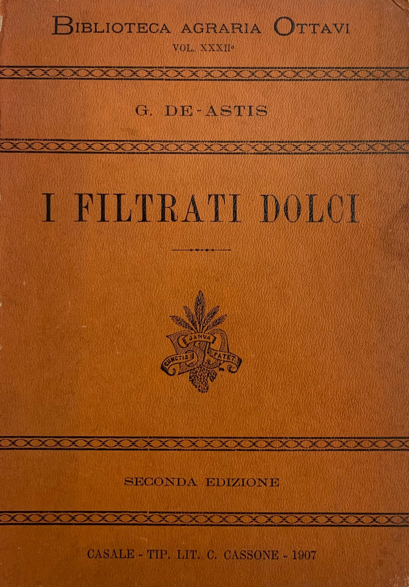 I FILTRATI DOLCI. MONOGRAFIA DELLA FILTRAZIONE DEI MOSTI E DELLA …