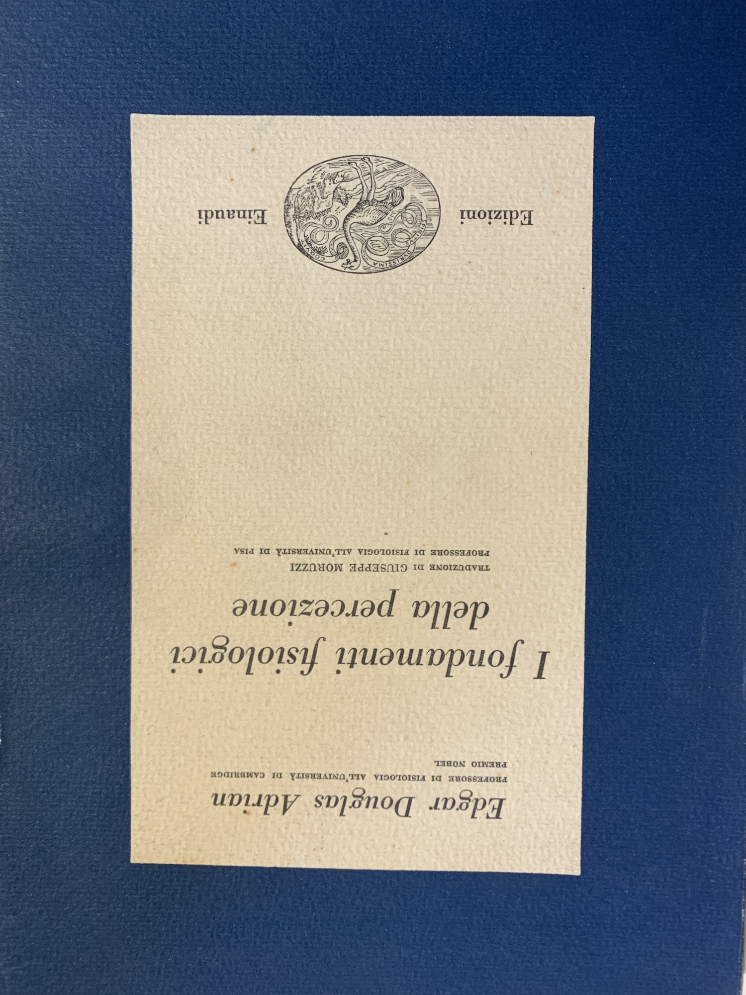 I FONDAMENTI FISIOLOGICI DELLA PERCEZIONE