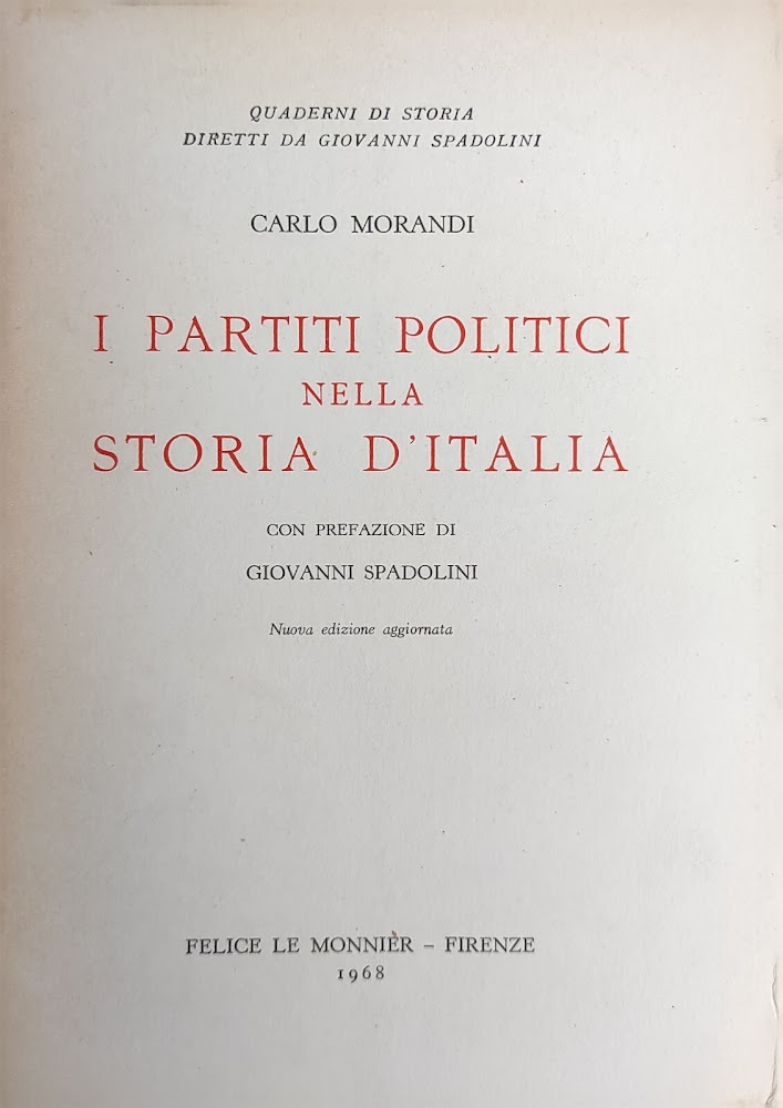 I PARTITI POLITICI NELLA STORIA D'ITALIA