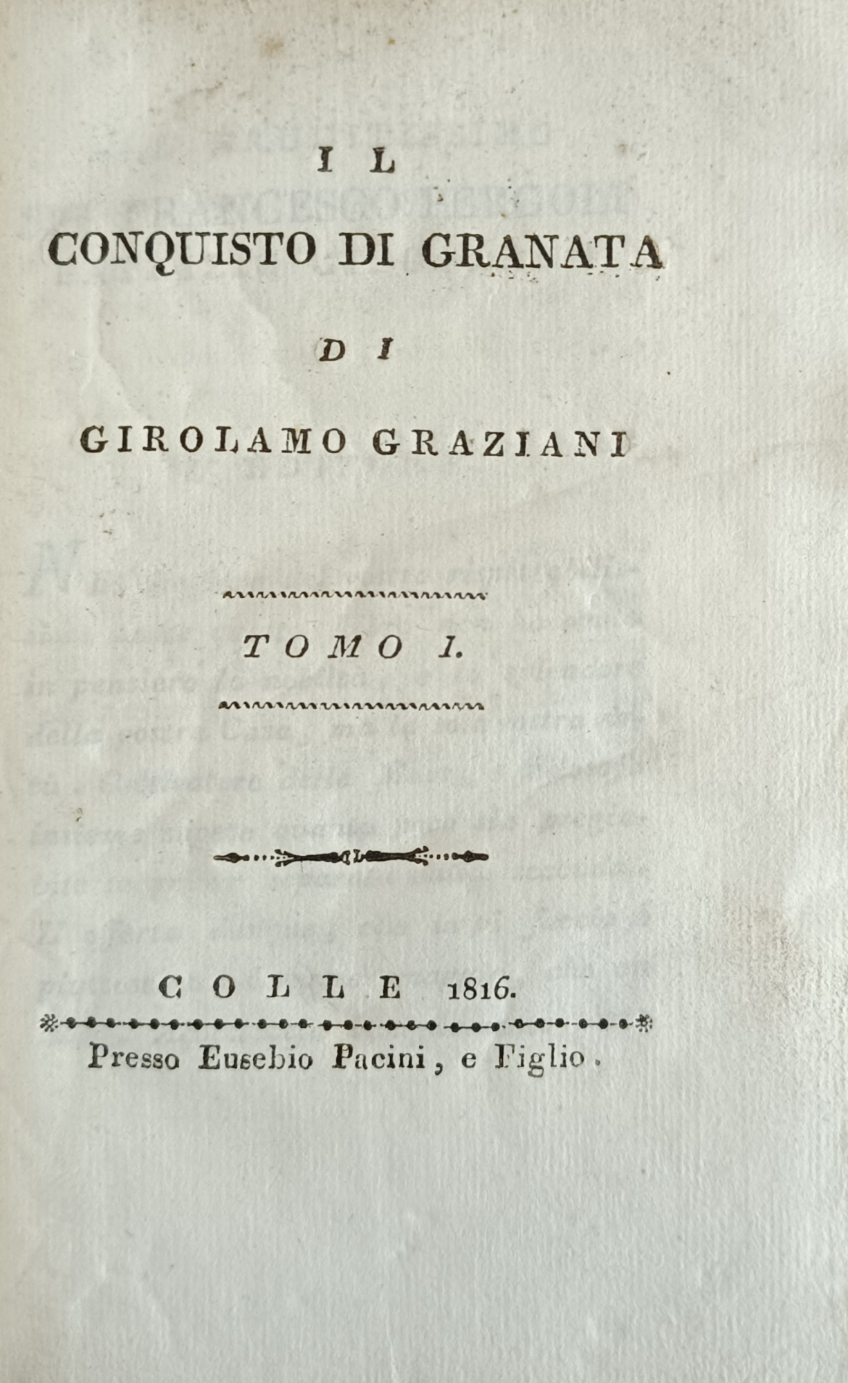 IL CONQUISTO DI GRANATA