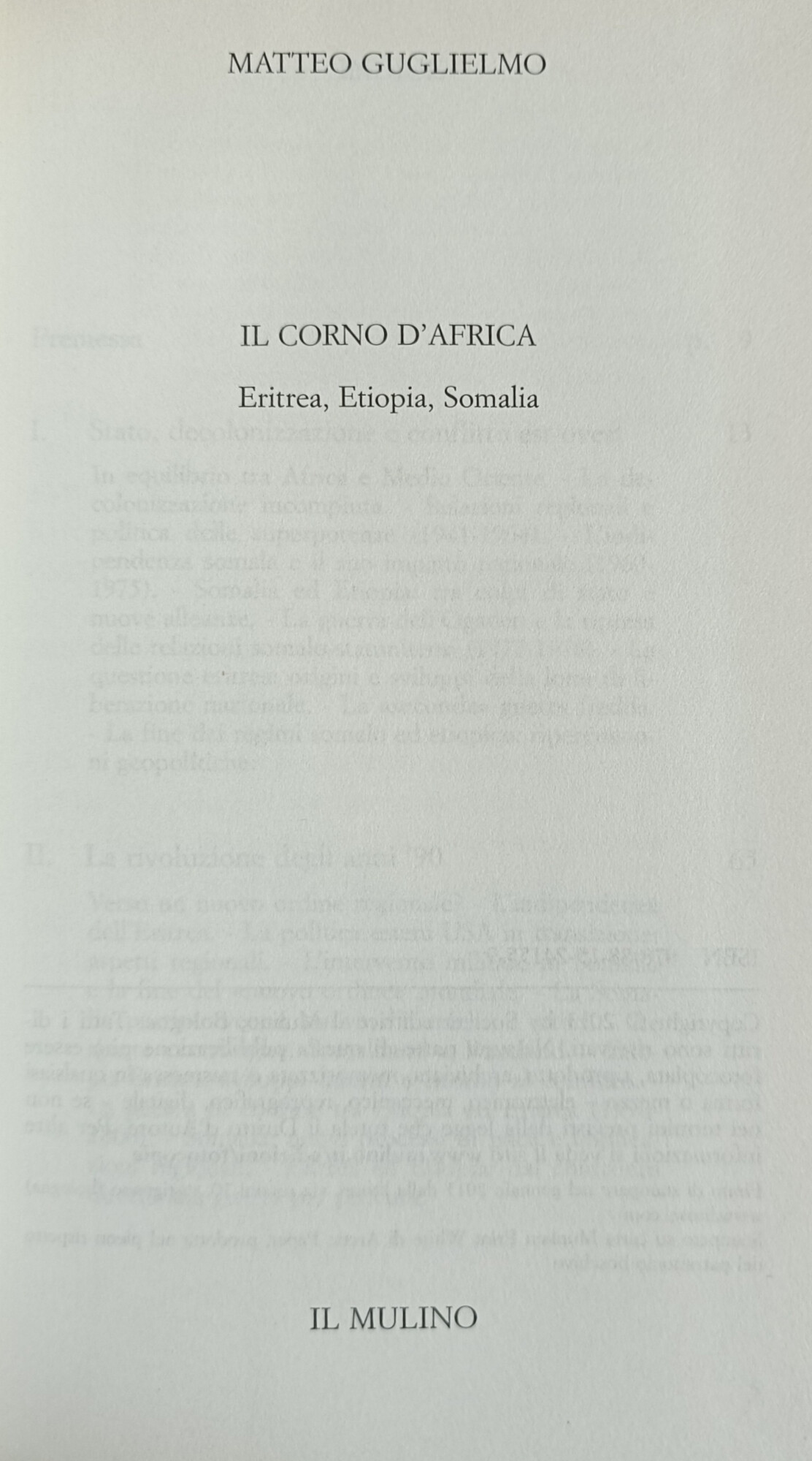 IL CORNO D'AFRICA. ERITREA, ETIOPIA, SOMALIA