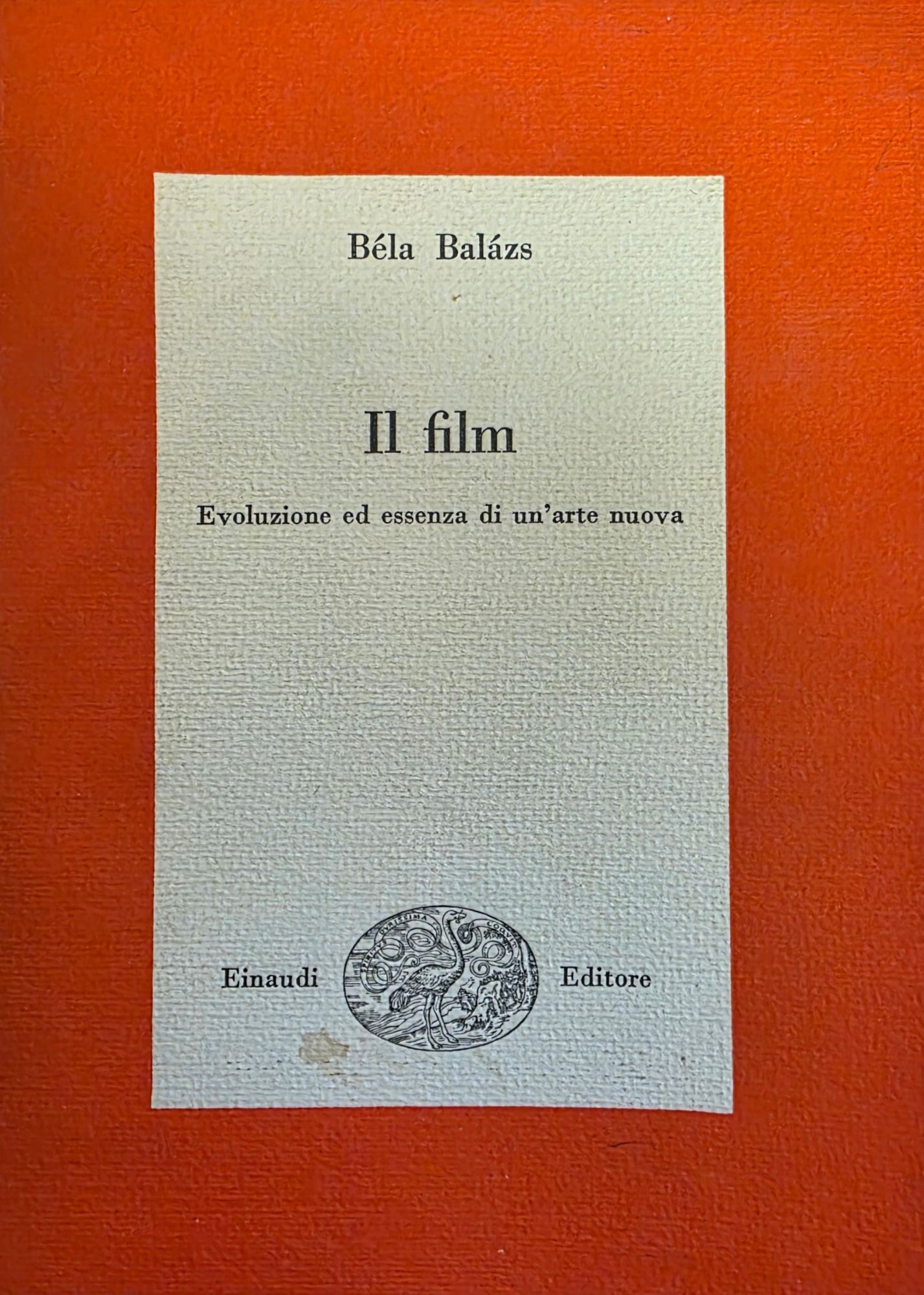 IL FILM. EVOLUZIONE ED ESSENZA DI UN' ARTE NUOVA