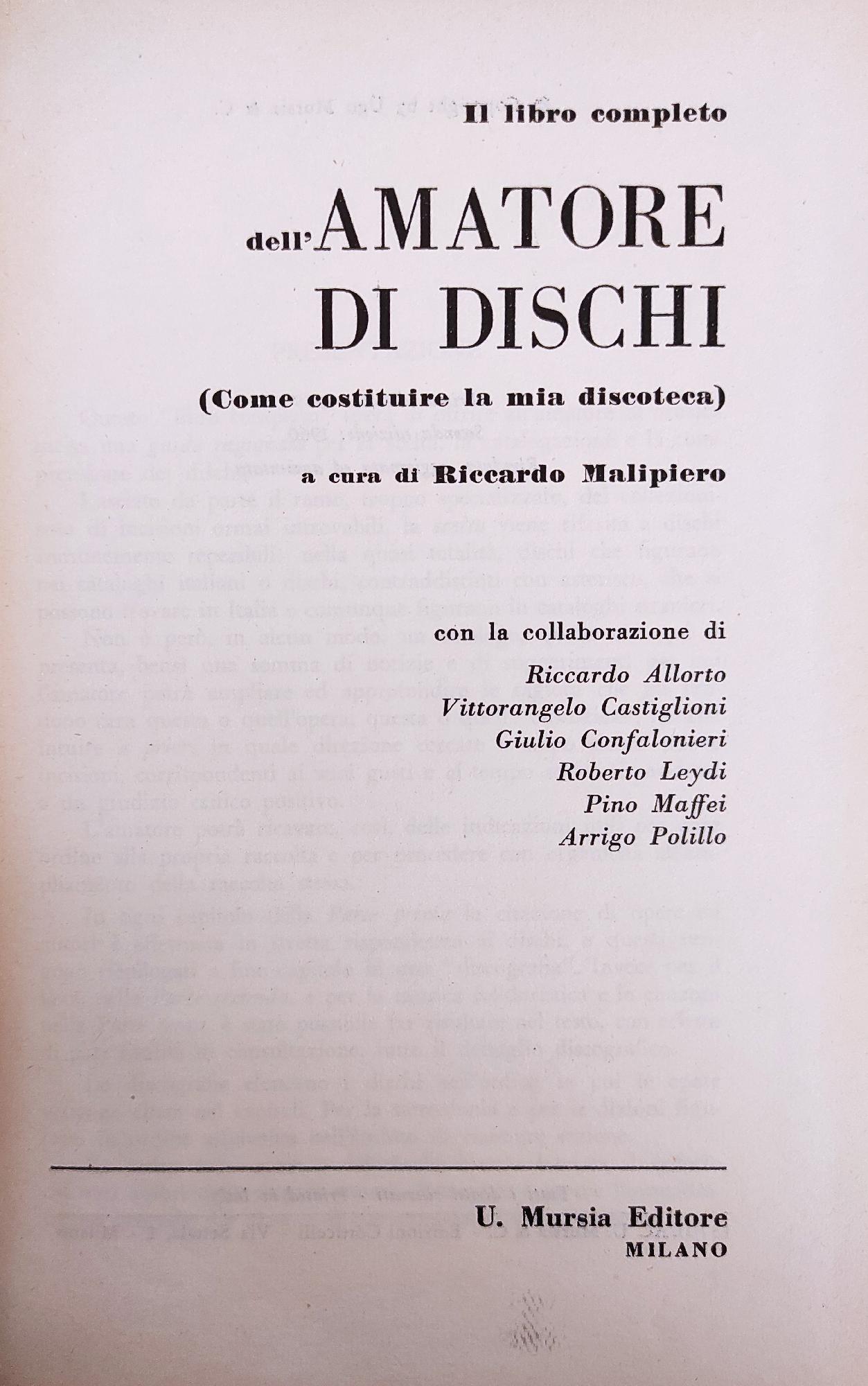 IL LIBRO COMPLETO DELL'AMATORE DI DISCHI (COME COSTRUIRE LA MIA …