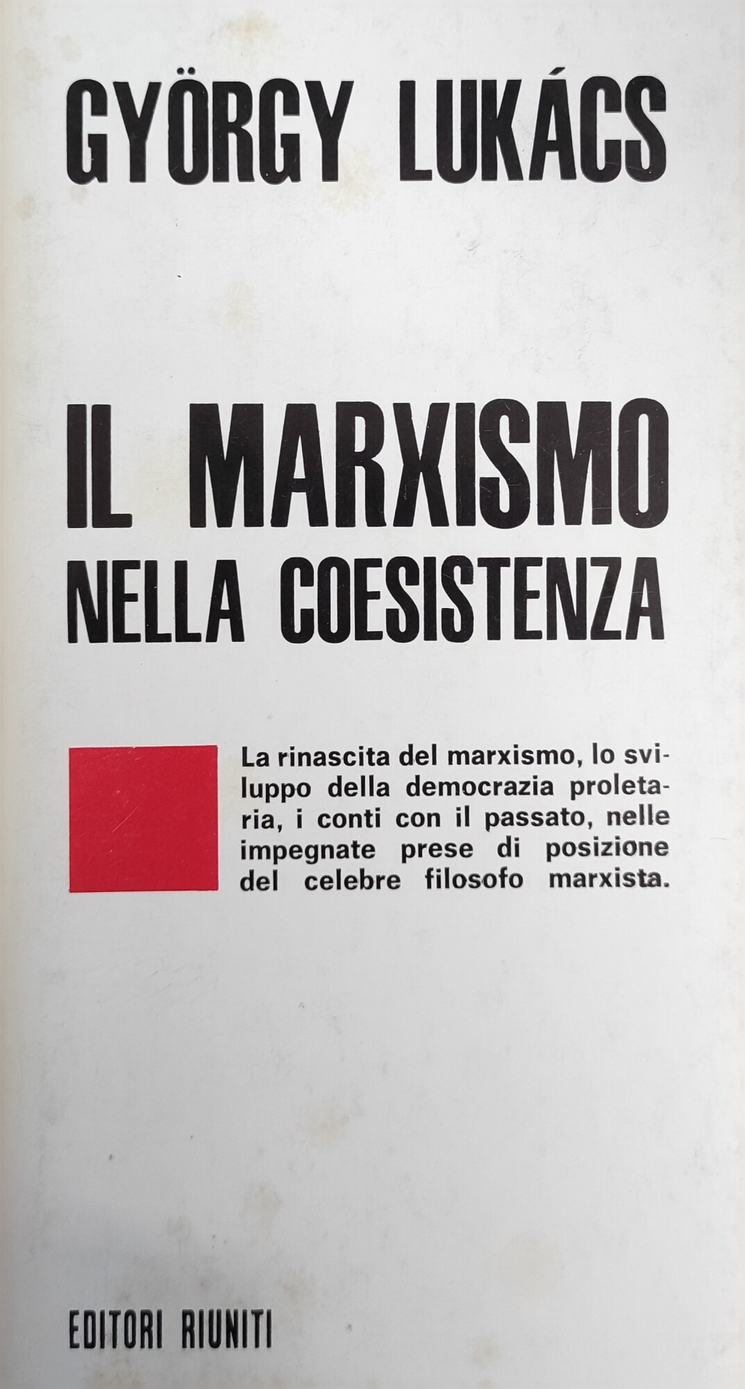 IL MARXISMO NELLA COESISTENZA