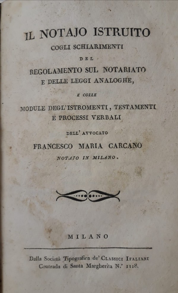 IL NOTAJO ISTRUITO COGLI SCHIARIMENTI DEL REGOLAMENTO SUL NOTARIATO E …