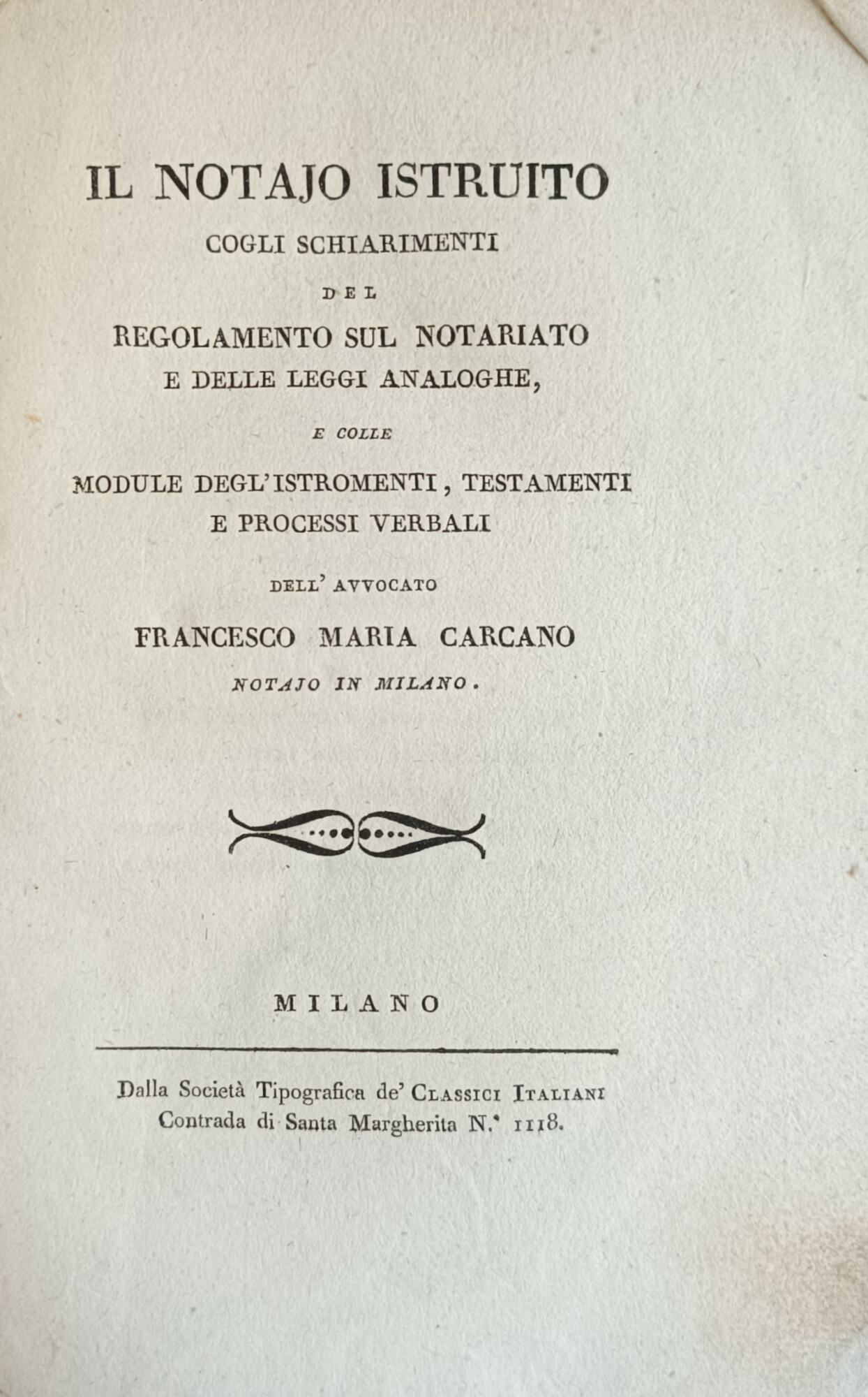 IL NOTAJO ISTRUITO COGLI SCHIARIMENTI DEL REGOLAMENTO SUL NOTARIATO E …