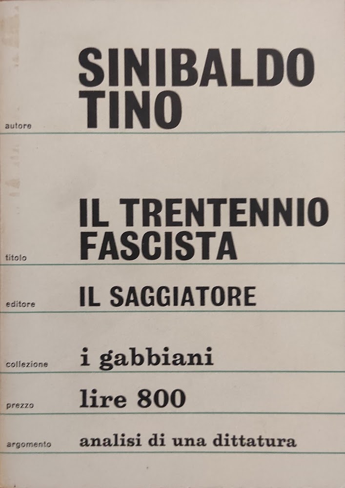 IL TRENTENNIO FASCISTA