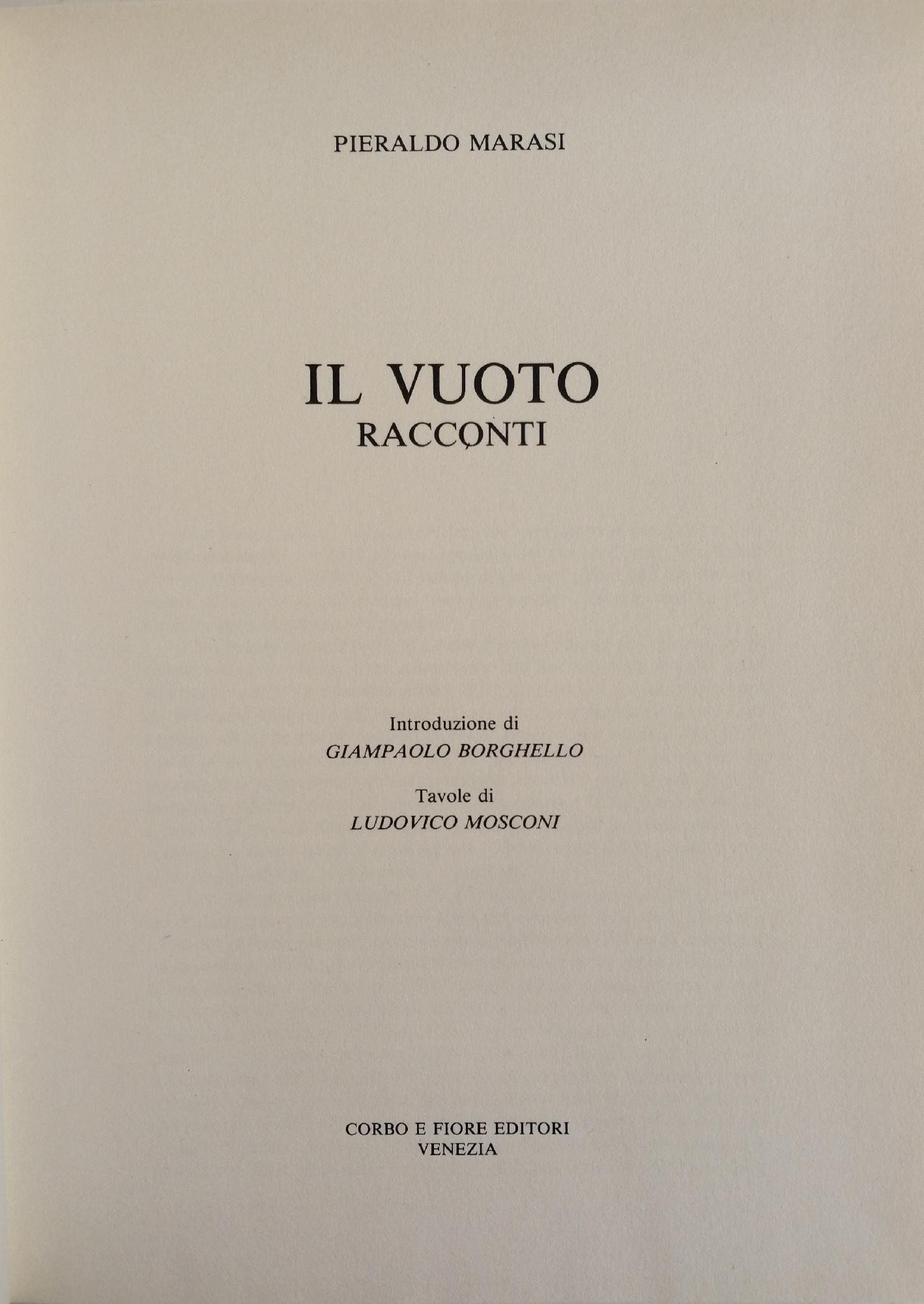 IL VUOTO. RACCONTI