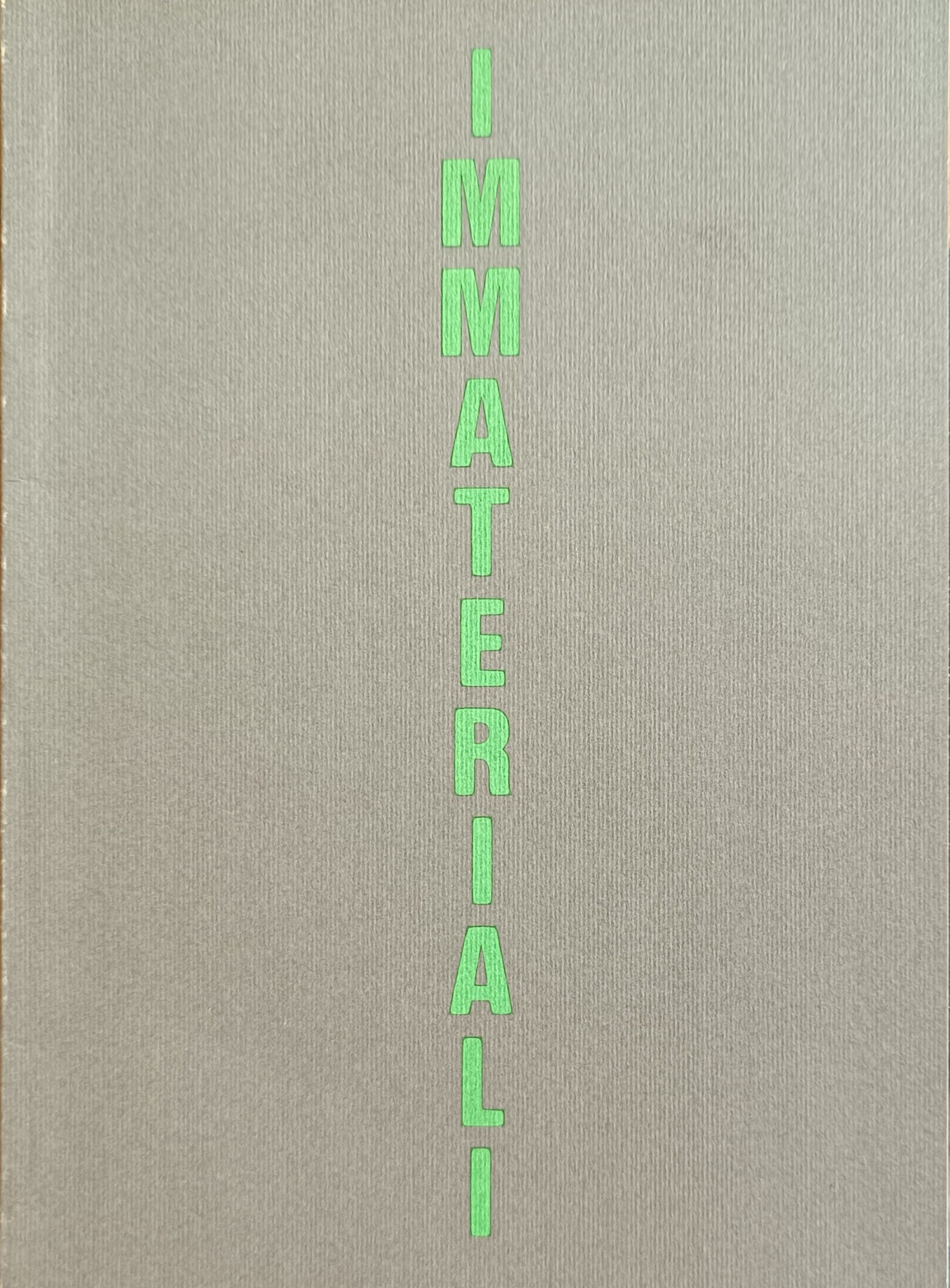 IMMATERIALI. ANTONIO IEVOLELLA - RENATO PENGO