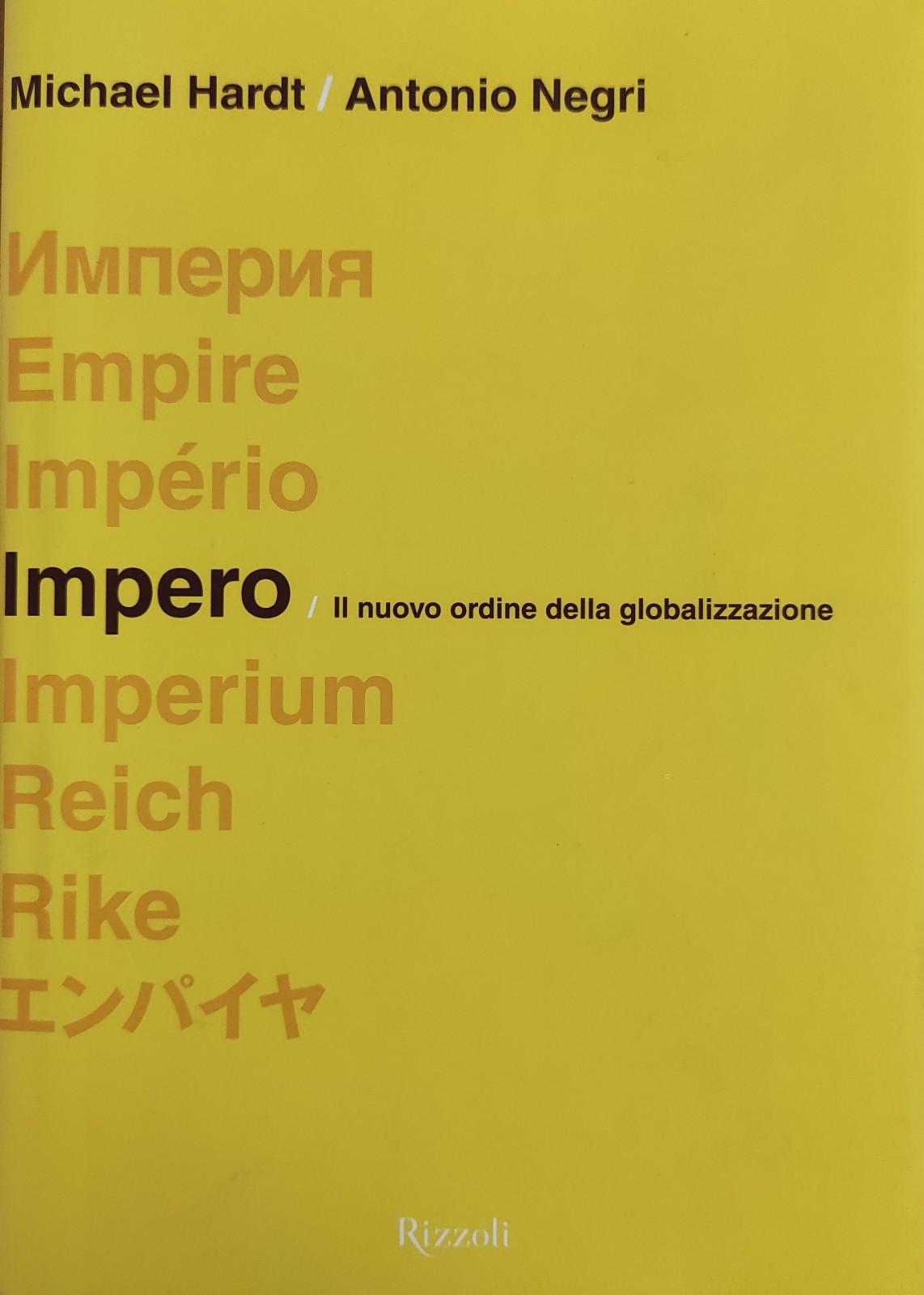 IMPERO. IL NUOVO ORDINE DELLA GLOBALIZZAZIONE