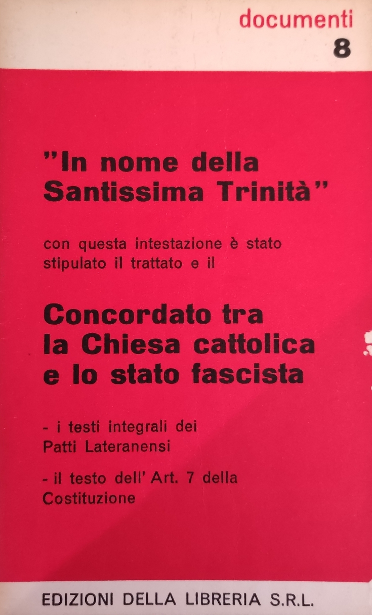 "IN NOME DELLA SANTISSIMA TRINITA' "