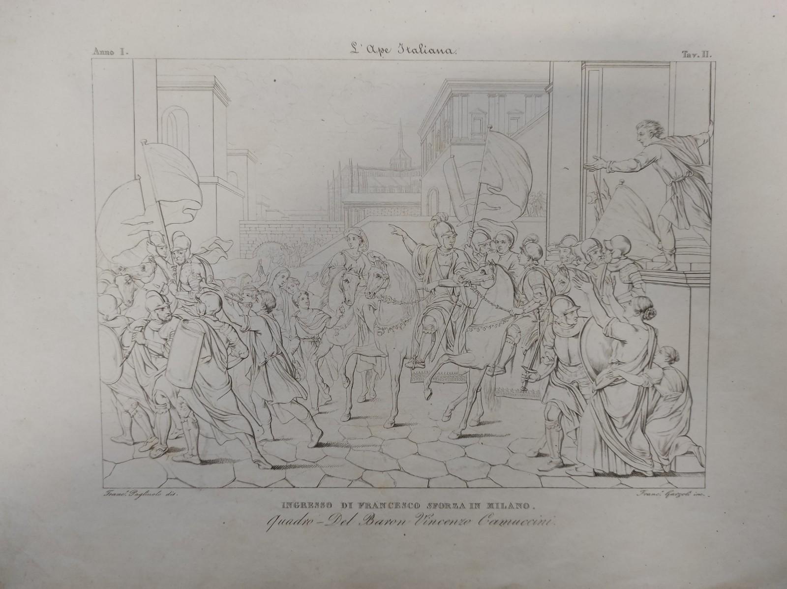 INGRESSO DI FRANCESCO SFORZA A MILANO