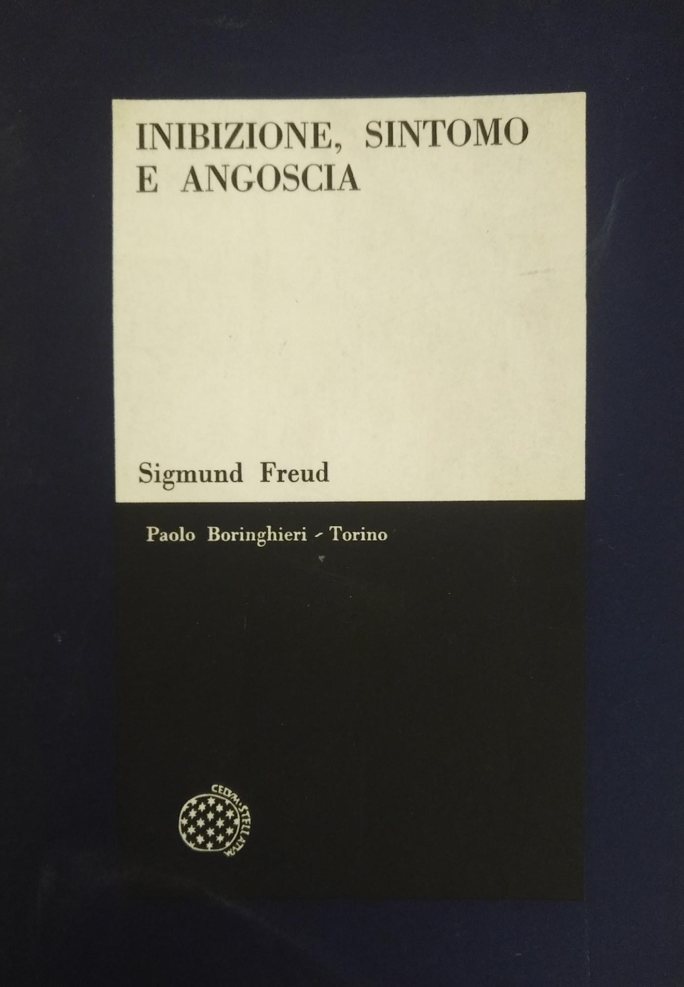 INIBIZIONE, SINTOMO E ANGOSCIA