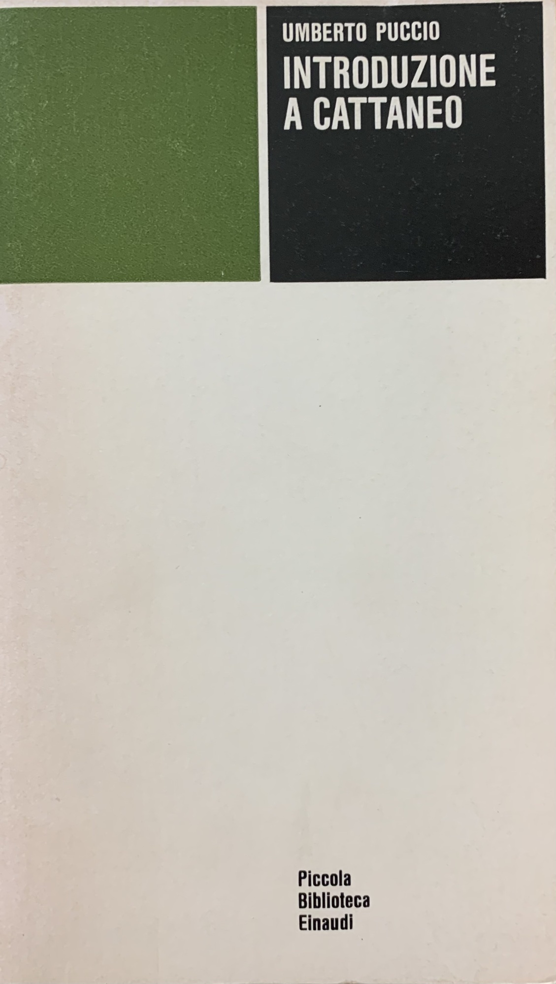 INTRODUZIONE A CATTANEO