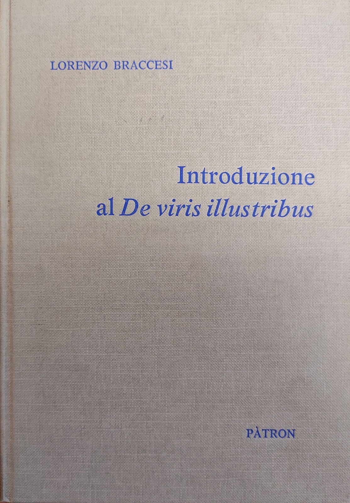 INTRODUZIONE AL DE VIRIS ILLUSTRIBUS