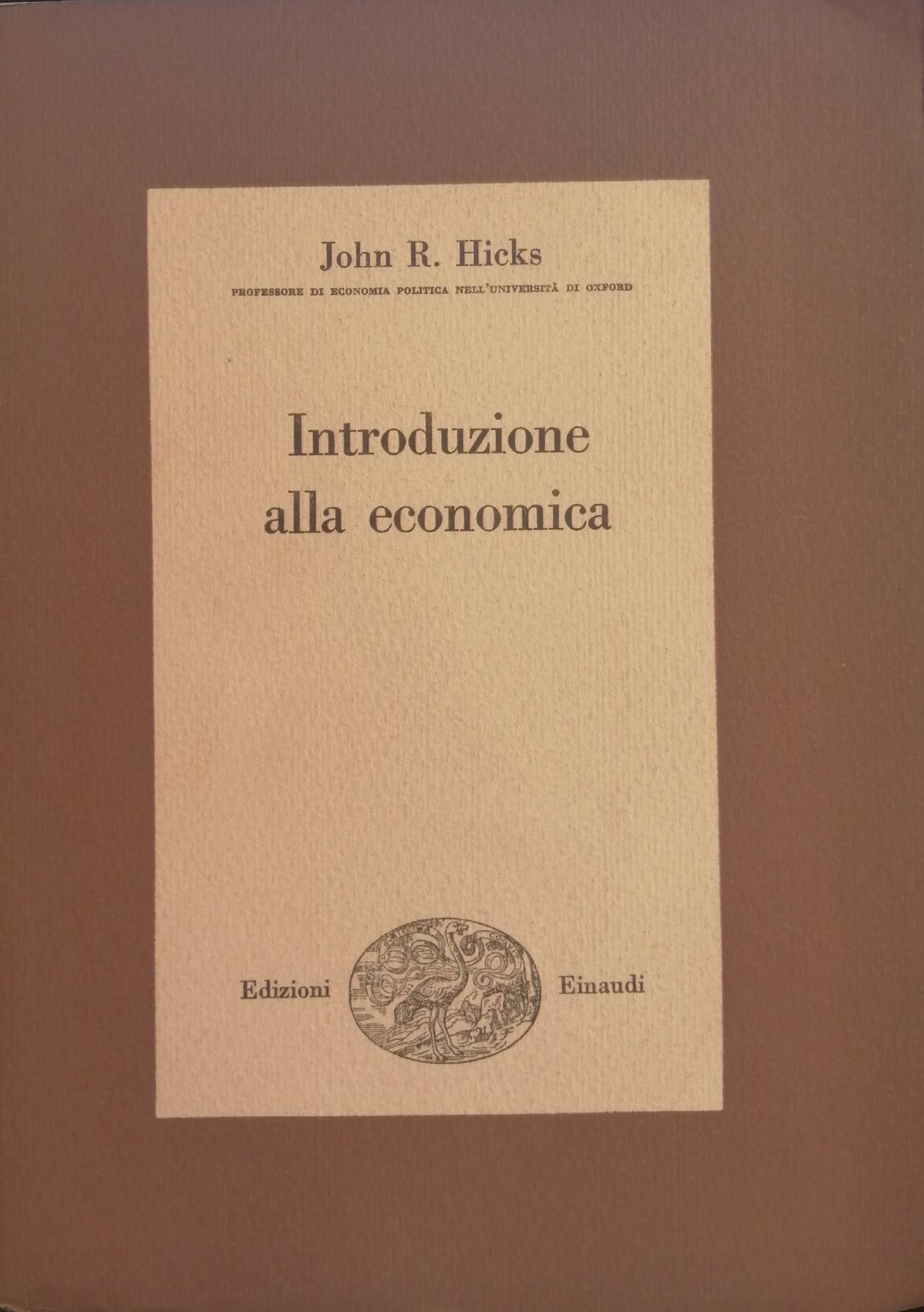 INTRODUZIONE ALLA ECONOMIA