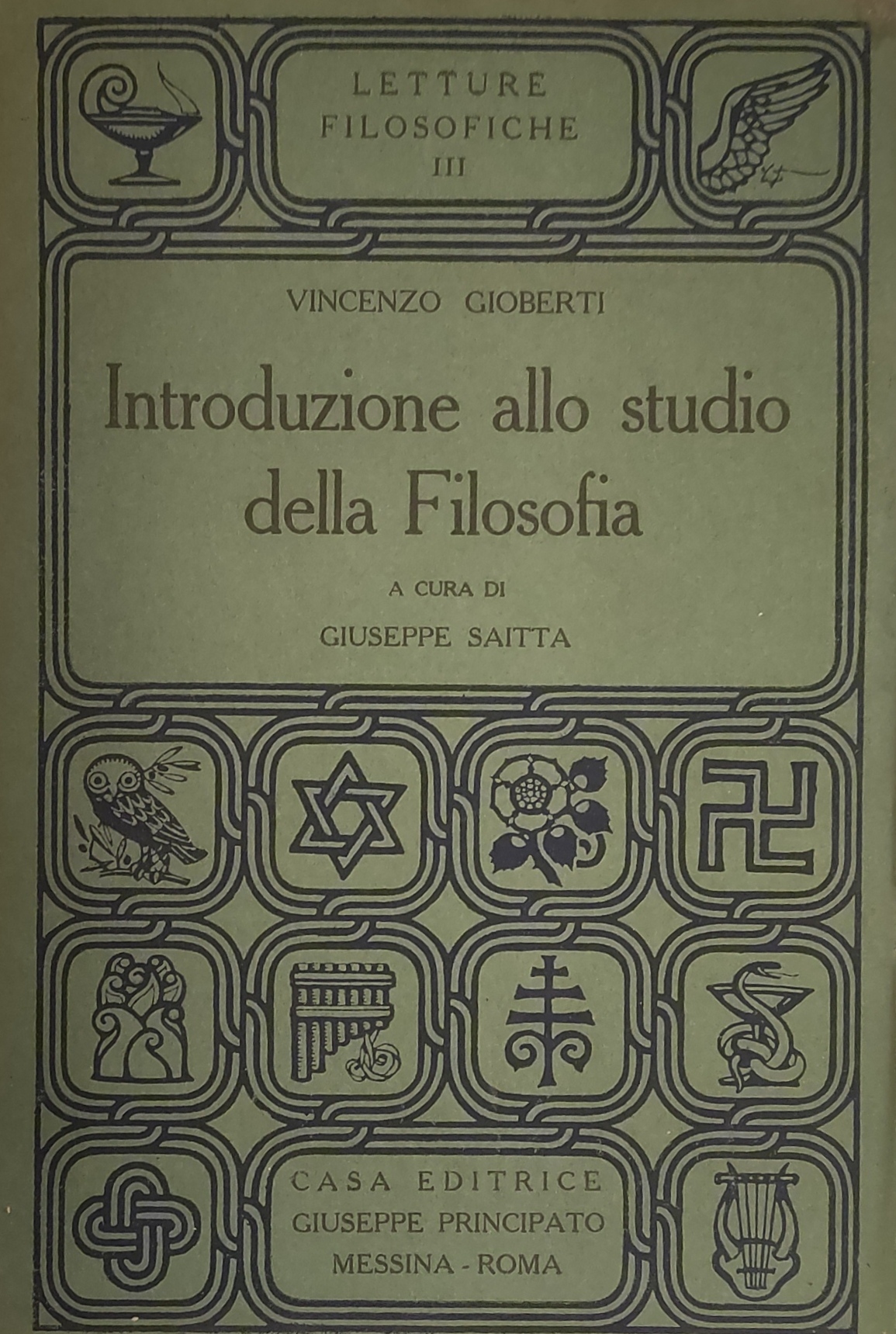INTRODUZIONE ALLO STUDIO DELLA FILOSOFIA