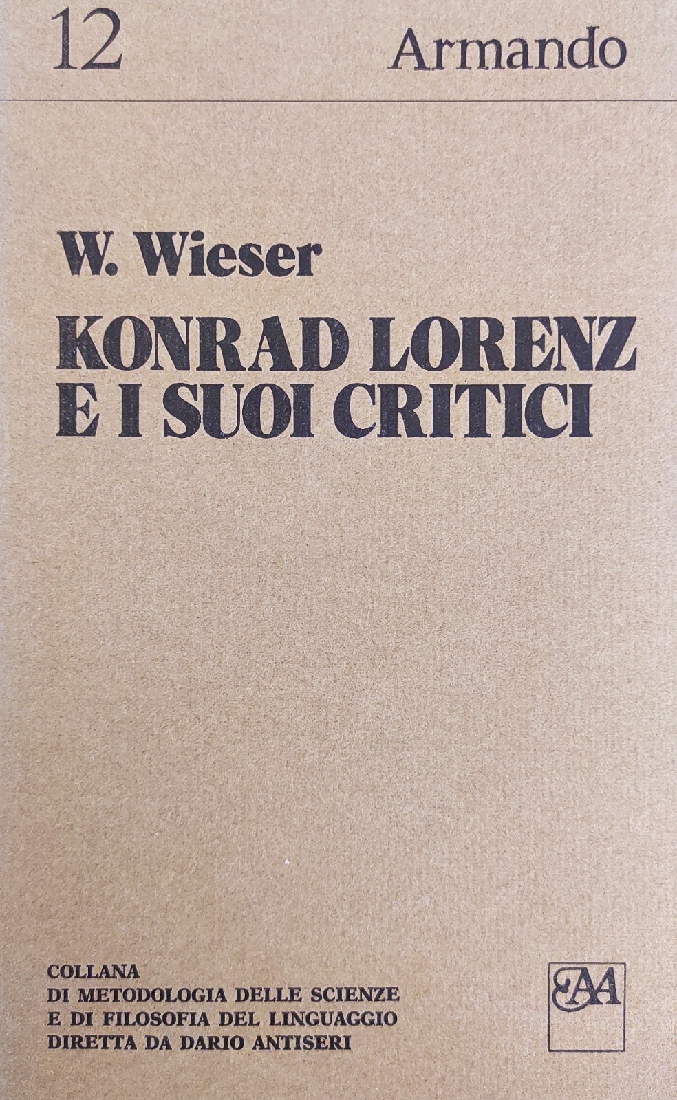 KONRAD LORENZ E I SUOI CRITICI
