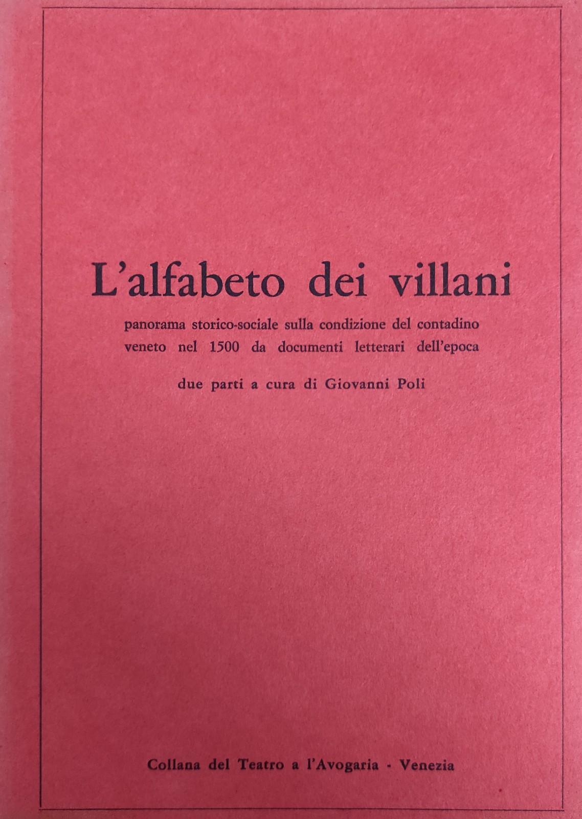 L'ALFABETO DEI VILLANI