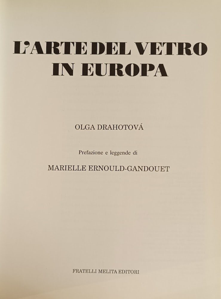 L'ARTE DEL VETRO IN EUROPA