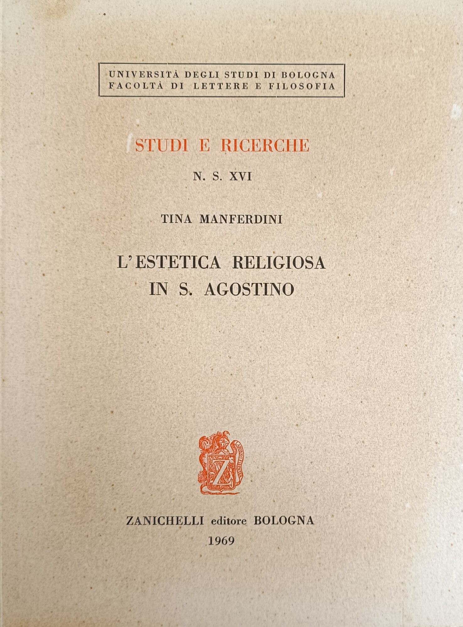 L'ESTETICA RELIGIOSA IN S. AGOSTINO