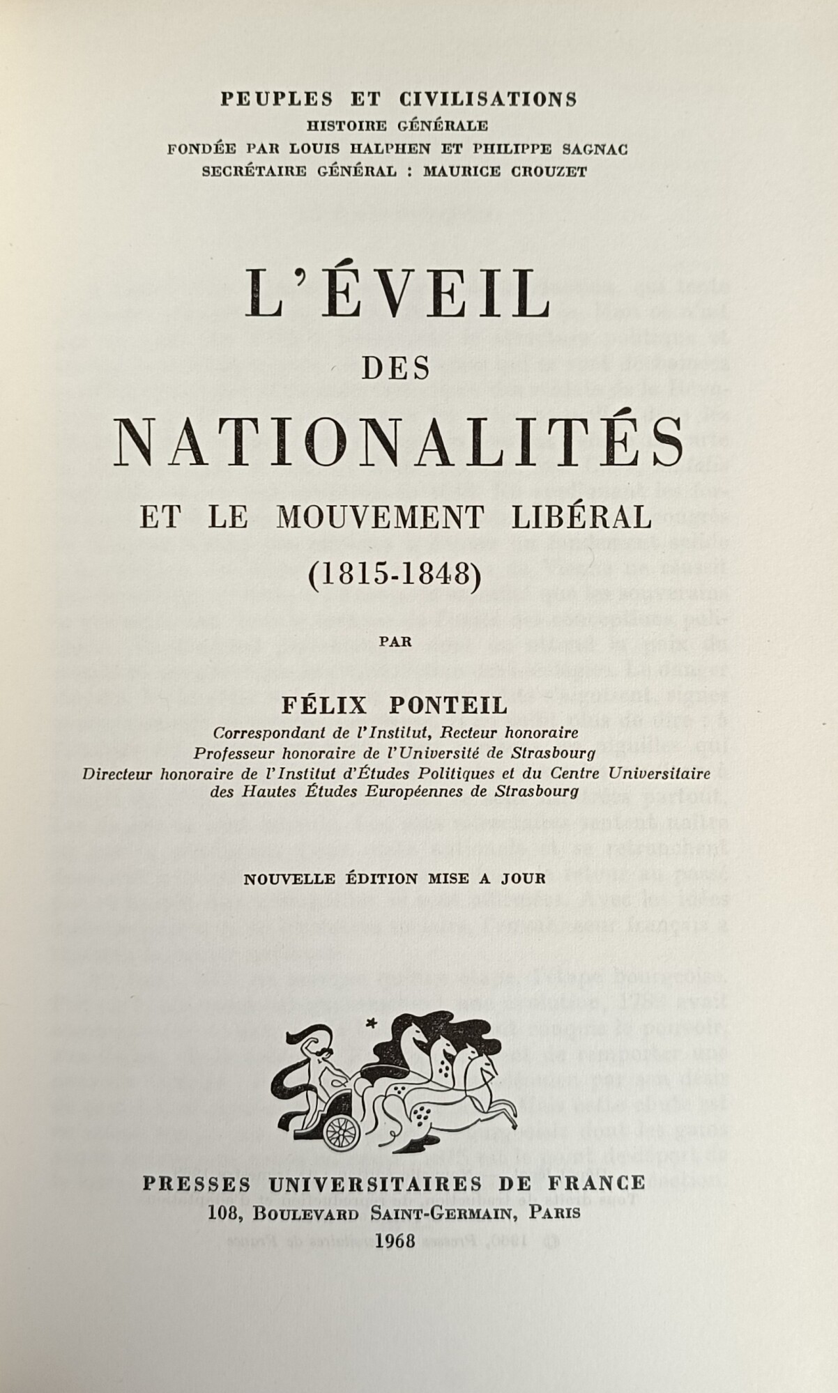L'EVEIL DES NATIONALITES ET LE MOUVEMENT LIBERAL (1815 - 1848)