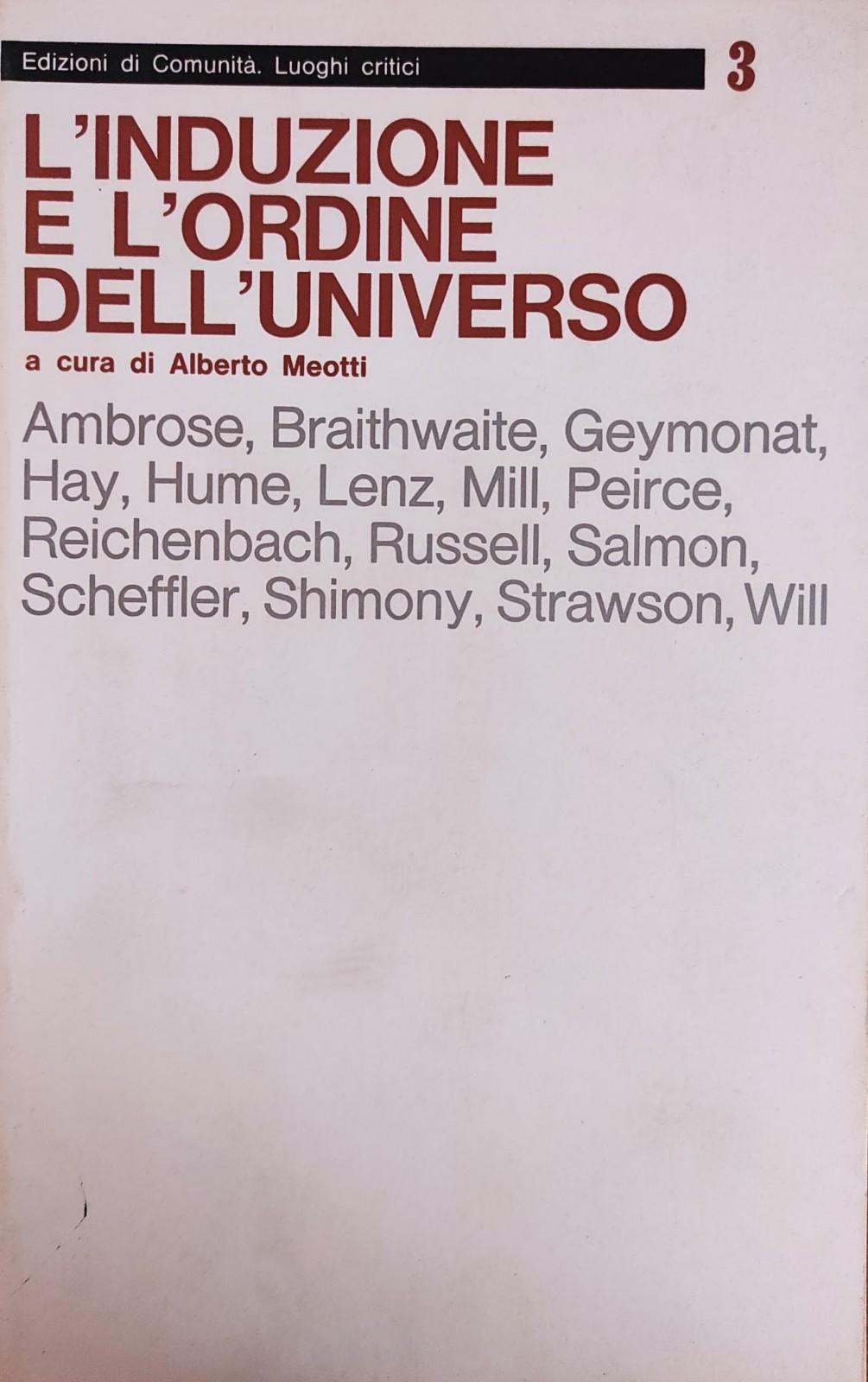 L'INDUZIONE E L'ORDINE DELL'UNIVERSO