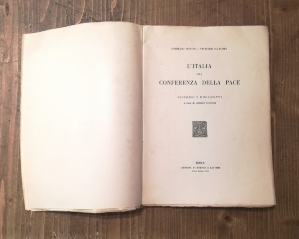 L' ITALIA ALLA CONFERENZA DELLA PACE
