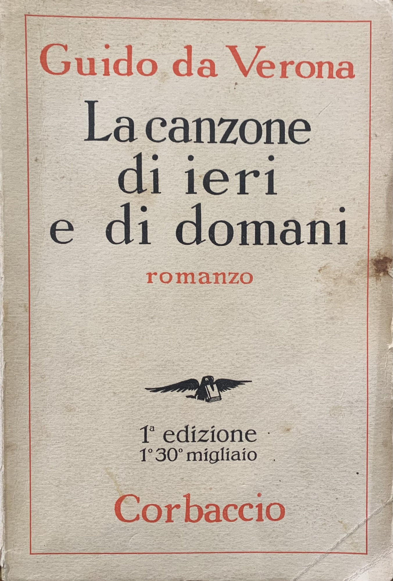 LA CANZONE DI IERI E DI DOMANI