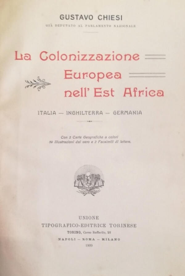 LA COLONIZZAZIONE EUROPEA NELL'EST AFRICA. ITALIA - INGHILTERRA - GERMANIA