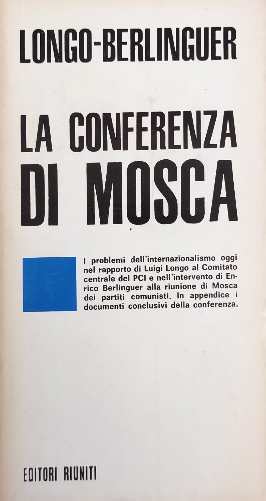 LA CONFERENZA DI MOSCA