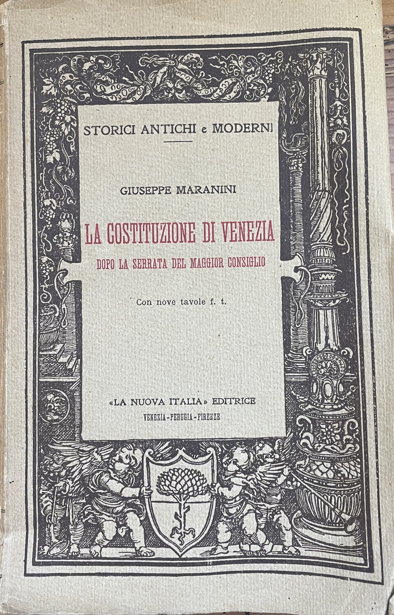 LA COSTITUZIONE DI VENEZIA. DOPO LA SERRATA DEL MAGGIOR CONSIGLIO