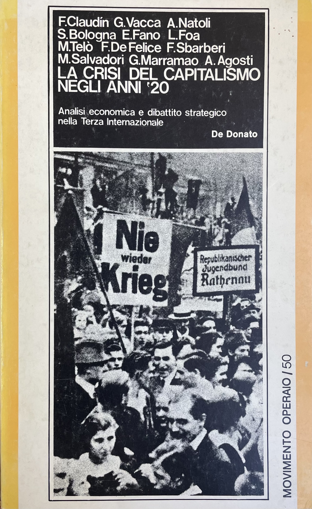 LA CRISI DEL CAPITALISMO NEGLI ANNI '20. ANALISI ECONOMICA E …