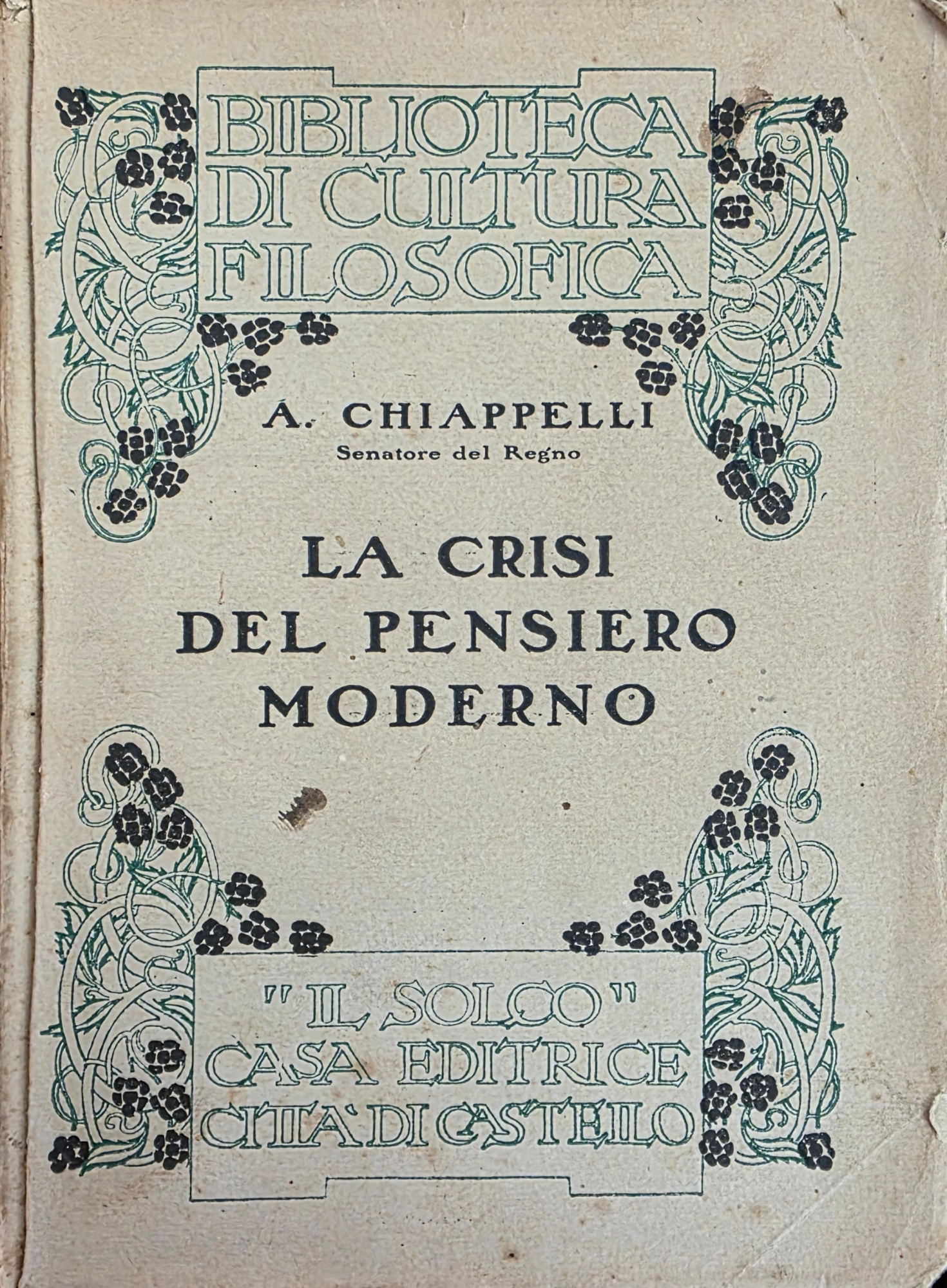 LA CRISI DEL PENSIERO MODERNO