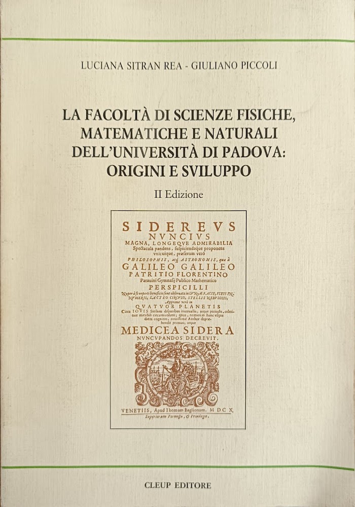 LA FACOLTÀ DI SCIENZE FISICHE, MATEMATICHE E NATURALI DELL'UNIVERSITÀ DI …