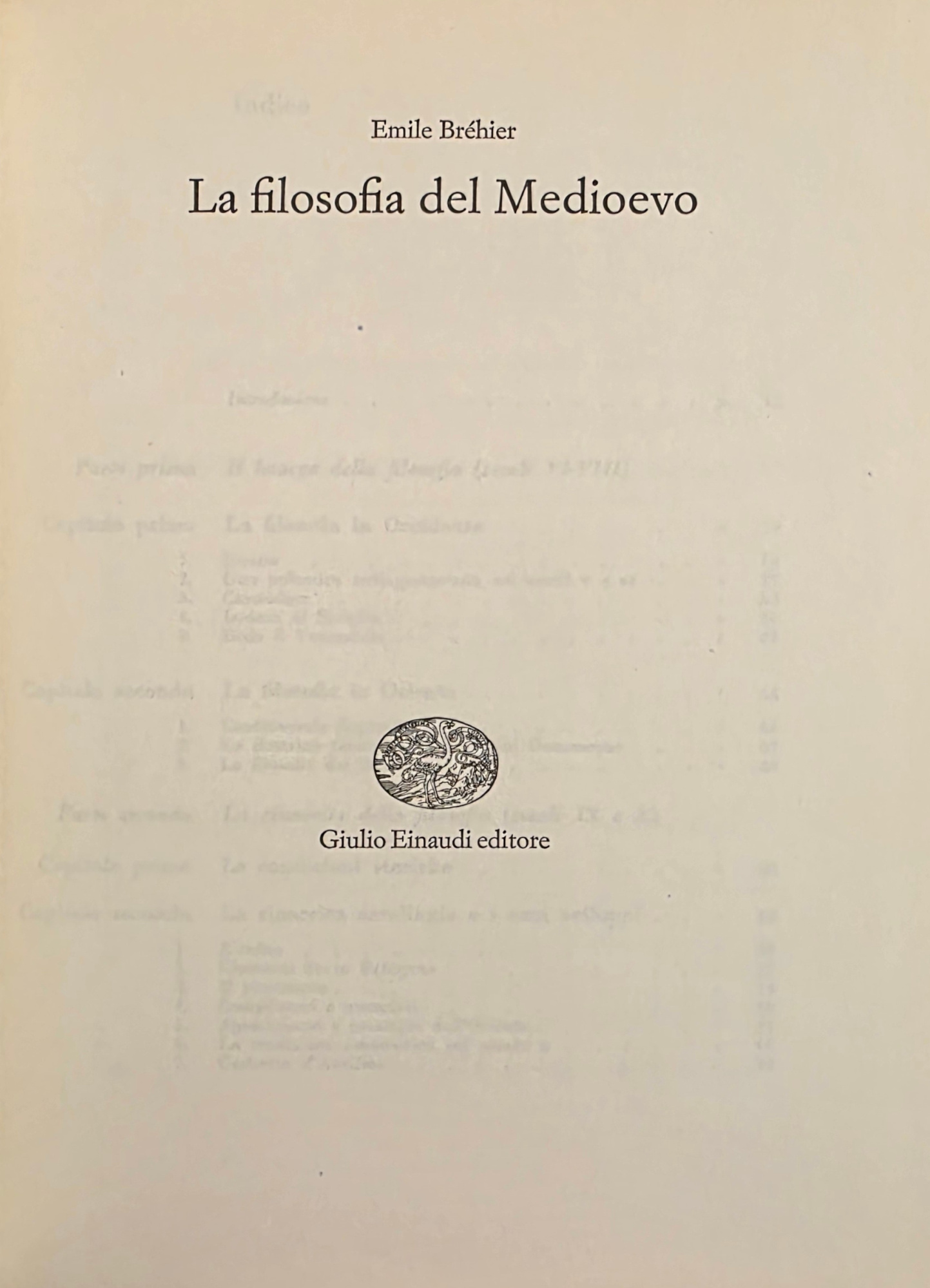 LA FILOSOFIA DEL MEDIOEVO